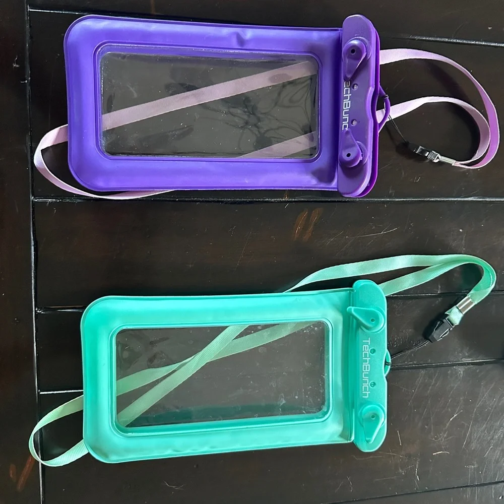 Waterproof Phone Pouch - Purple and Green